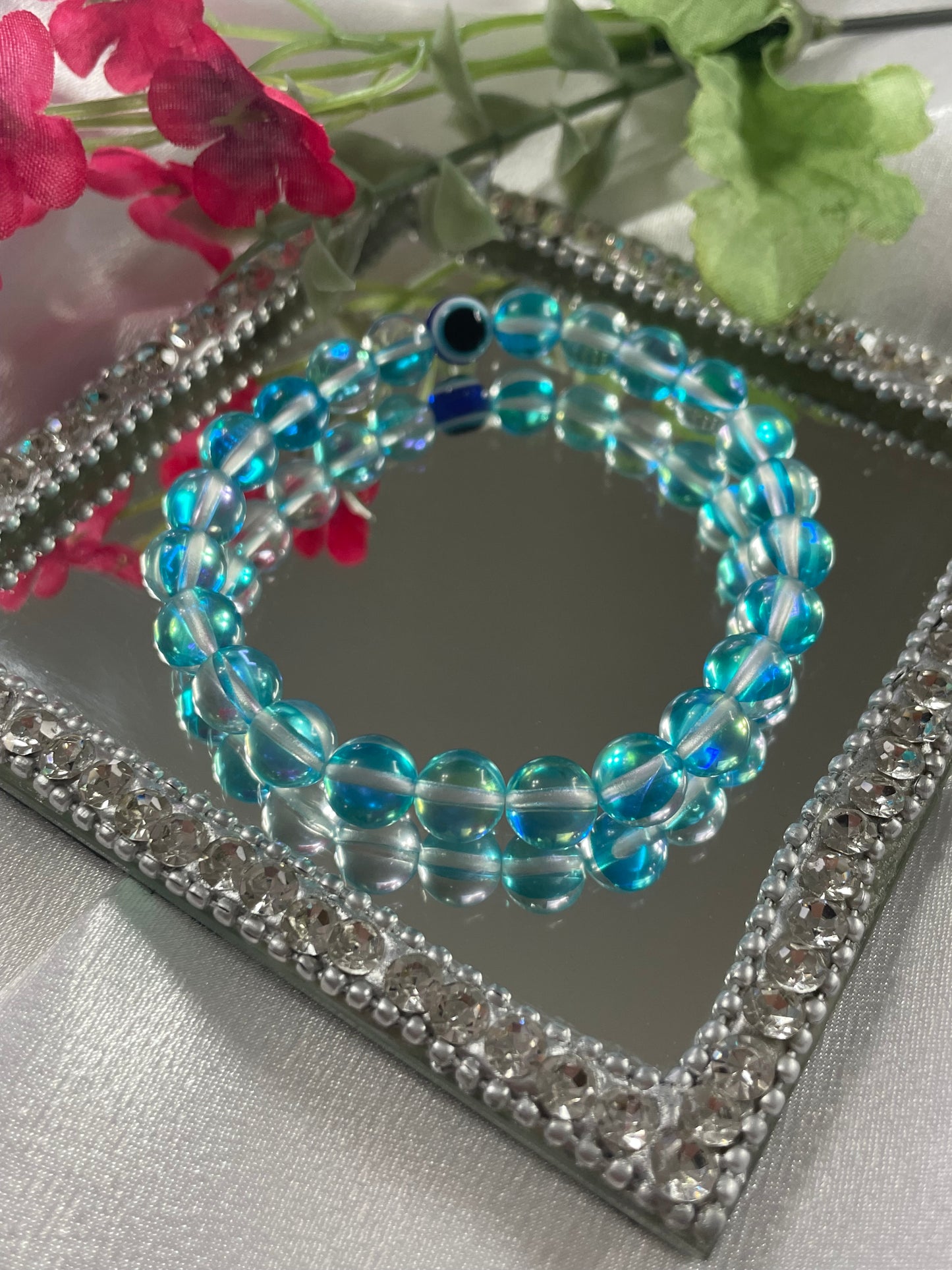 Aqua Aura Quartz Bracelet