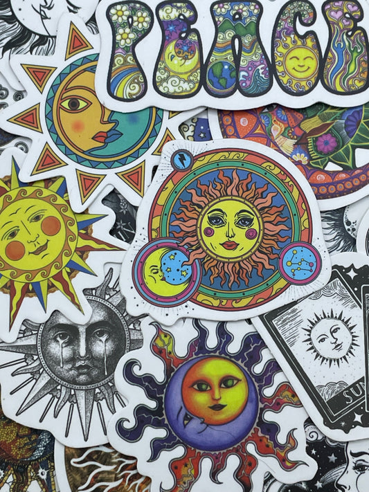 Celestial Stickers (Sun/Moon)