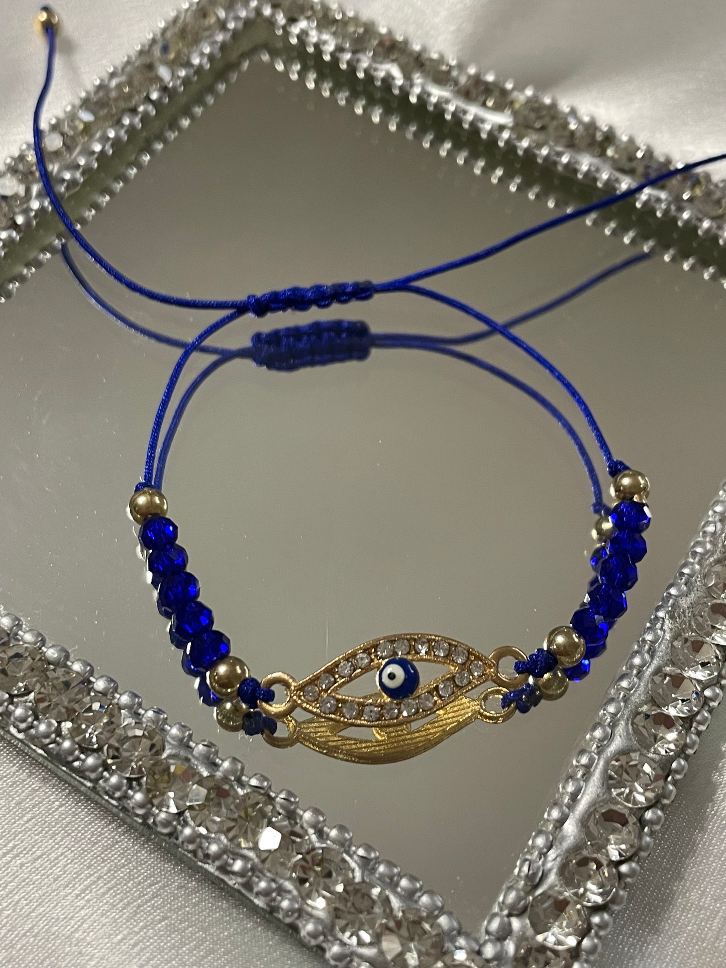 Evil Eye Drawstring Bracelet