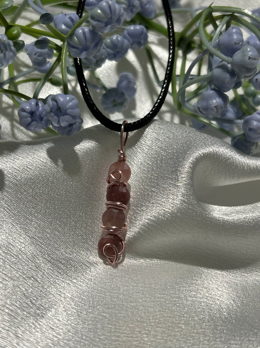 Strawberry Quartz Necklace